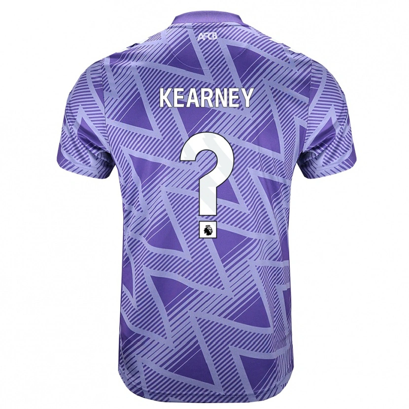 Danxen Mujer Camiseta Damani Kearney #0 Rojovioletapálido Blanco 2ª Equipación 2026/27 La Camisa