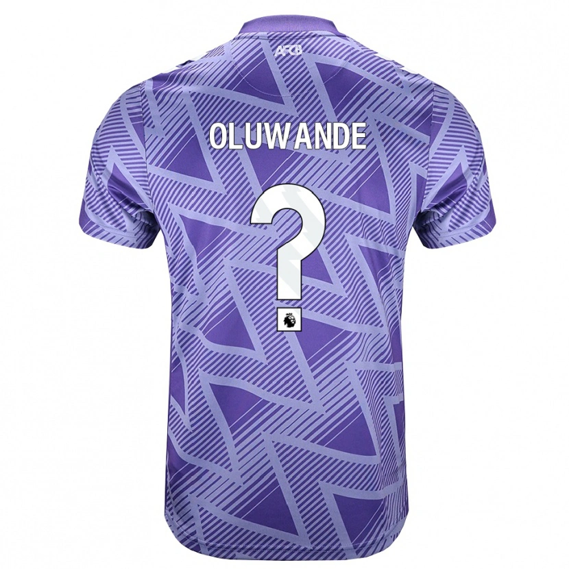 Danxen Mujer Camiseta Adrian Oluwande #0 Rojovioletapálido Blanco 2ª Equipación 2026/27 La Camisa