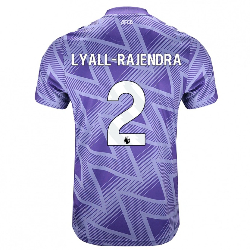 Danxen Mujer Camiseta Max Lyall-Rajendra #2 Rojovioletapálido Blanco 2ª Equipación 2026/27 La Camisa