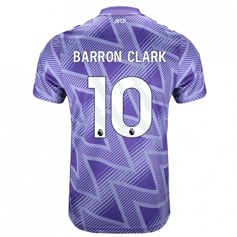 Danxen Mujer Camiseta Molly Barron-Clark #10 Rojovioletapálido Blanco 2ª Equipación 2026/27 La Camisa