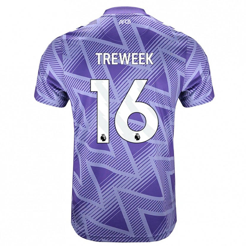 Danxen Mujer Camiseta Jess Treweek #16 Rojovioletapálido Blanco 2ª Equipación 2026/27 La Camisa
