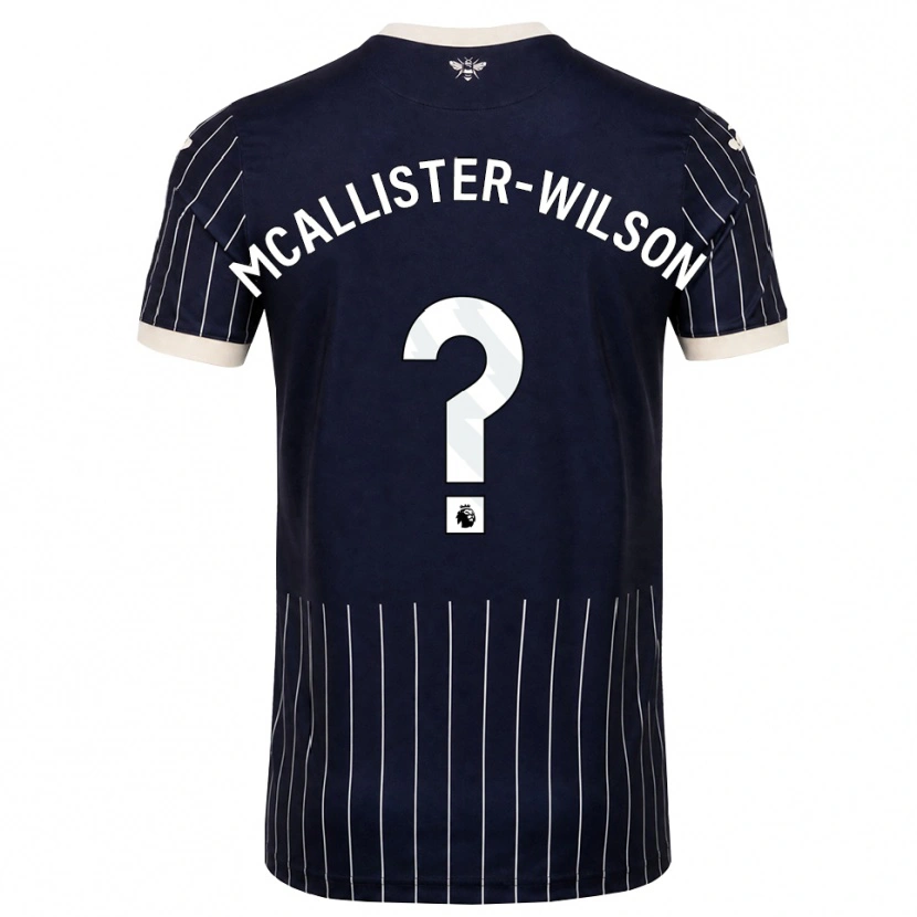 Danxen Mujer Camiseta Zack Mcallister-Wilson #0 Negro Blanco 2ª Equipación 2026/27 La Camisa