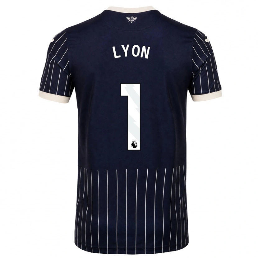 Danxen Mujer Camiseta Felix Lyon #1 Negro Blanco 2ª Equipación 2026/27 La Camisa