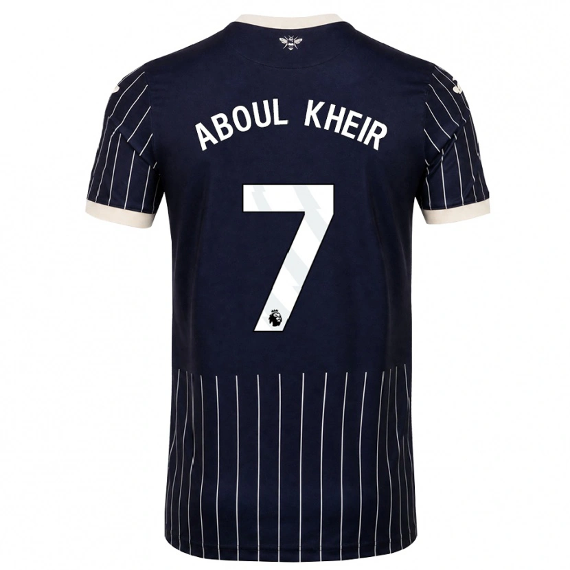 Danxen Mujer Camiseta Nour Aboul Kheir #7 Negro Blanco 2ª Equipación 2026/27 La Camisa