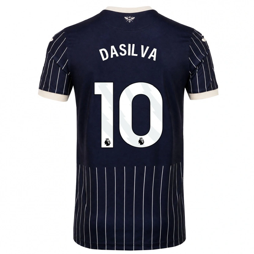 Danxen Mujer Camiseta Josh Dasilva #10 Negro Blanco 2ª Equipación 2026/27 La Camisa