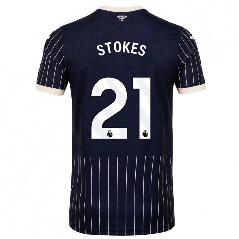 Danxen Mujer Camiseta Aidan Stokes #21 Negro Blanco 2ª Equipación 2026/27 La Camisa
