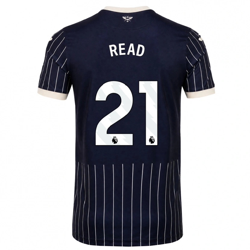Danxen Mujer Camiseta Samantha Read #21 Negro Blanco 2ª Equipación 2026/27 La Camisa