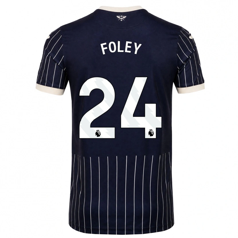 Danxen Mujer Camiseta Shania Foley #24 Negro Blanco 2ª Equipación 2026/27 La Camisa