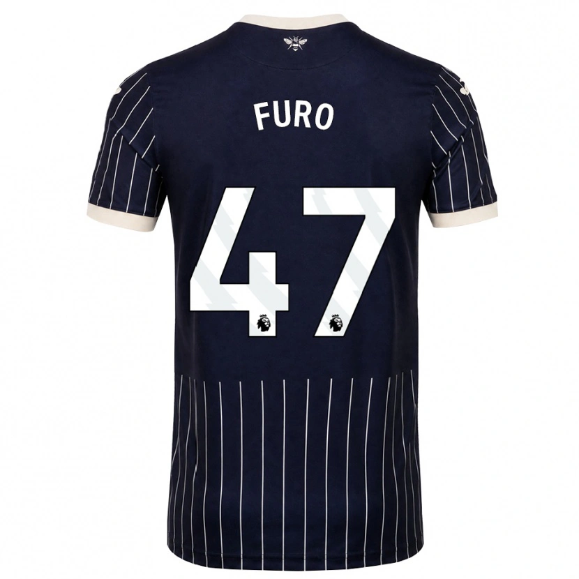 Danxen Mujer Camiseta Kaye Furo #47 Negro Blanco 2ª Equipación 2026/27 La Camisa