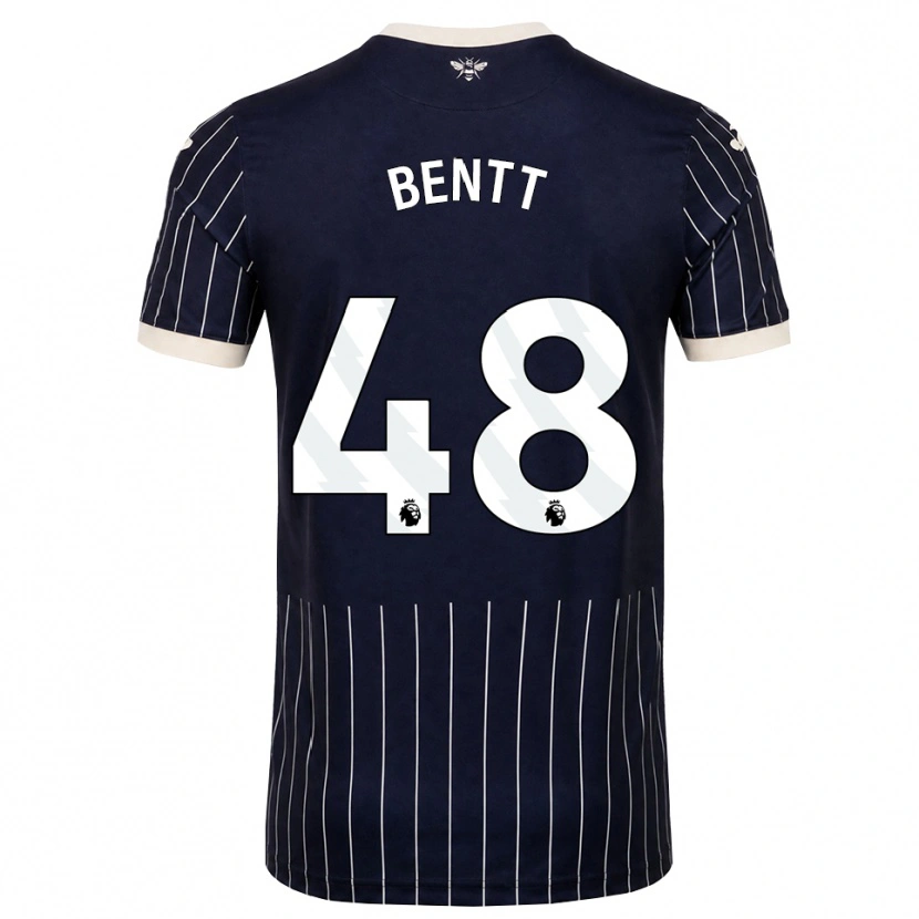 Danxen Mujer Camiseta Luka Bentt #48 Negro Blanco 2ª Equipación 2026/27 La Camisa