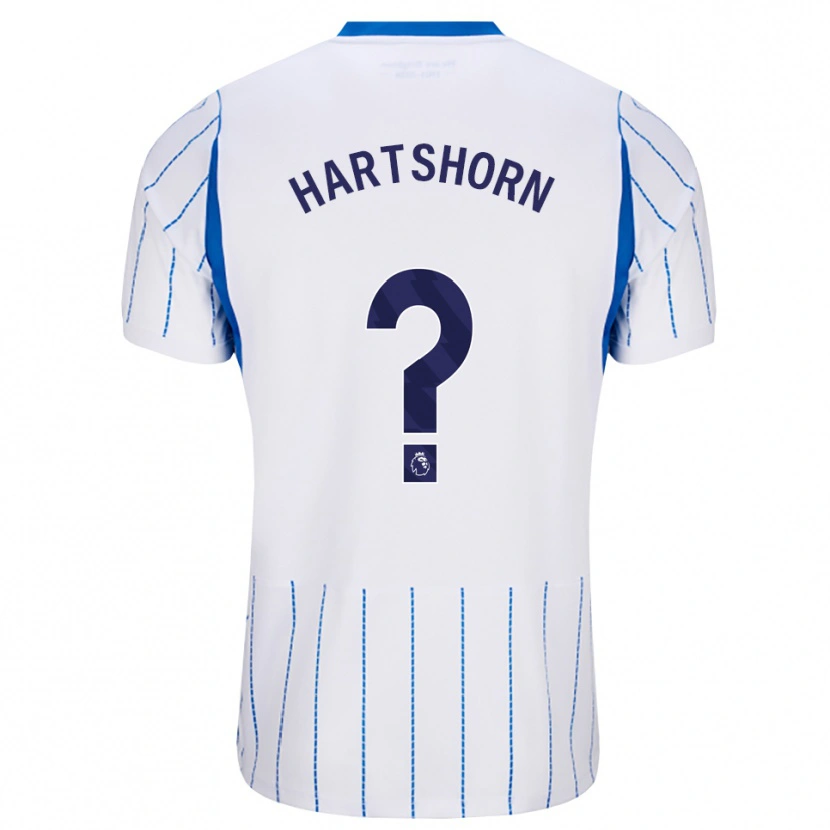 Danxen Mujer Camiseta Louie Hartshorn #0 Azuldodger Blanco 2ª Equipación 2026/27 La Camisa
