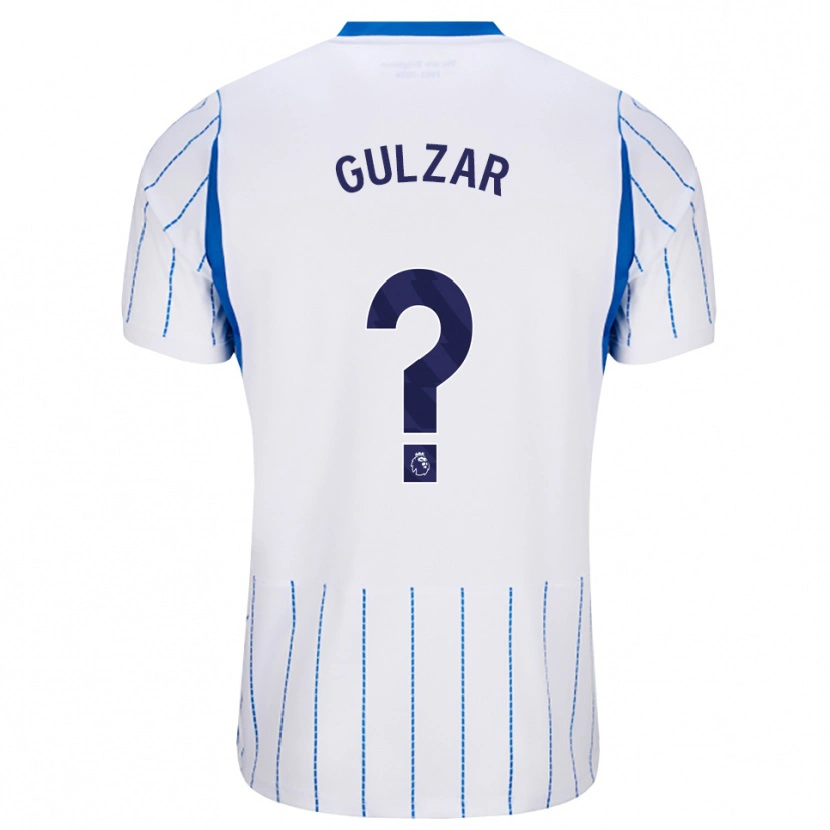Danxen Mujer Camiseta Layth Gulzar #0 Azuldodger Blanco 2ª Equipación 2026/27 La Camisa