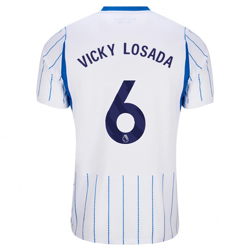 Danxen Mujer Camiseta María Victoria Losada Gómez #6 Azuldodger Blanco 2ª Equipación 2026/27 La Camisa