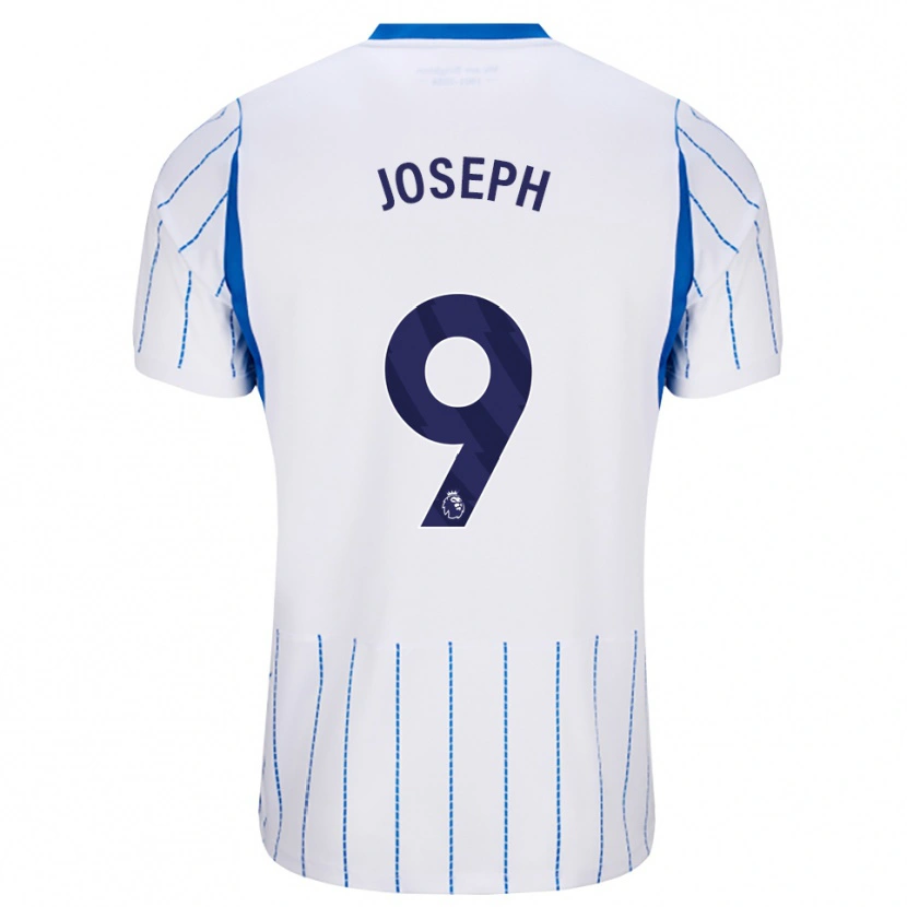Danxen Mujer Camiseta Valentin Joseph #9 Azuldodger Blanco 2ª Equipación 2026/27 La Camisa