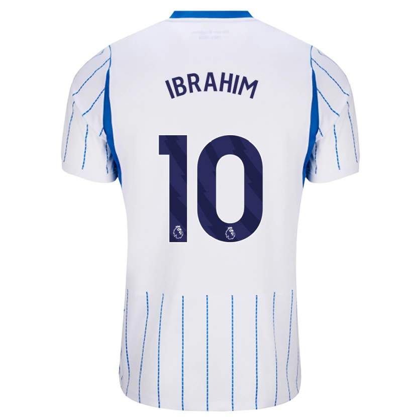 Danxen Mujer Camiseta Younes Ibrahim #10 Azuldodger Blanco 2ª Equipación 2026/27 La Camisa