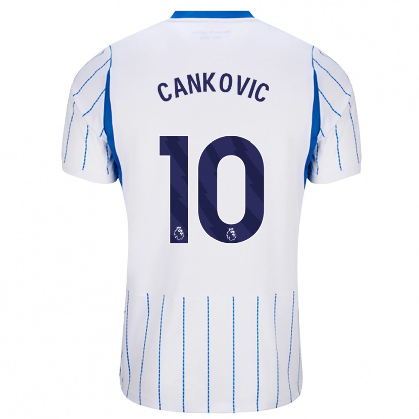 Danxen Mujer Camiseta Jelena Čanković #10 Azuldodger Blanco 2ª Equipación 2026/27 La Camisa