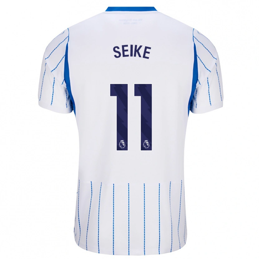 Danxen Mujer Camiseta Kiko Seike #11 Azuldodger Blanco 2ª Equipación 2026/27 La Camisa