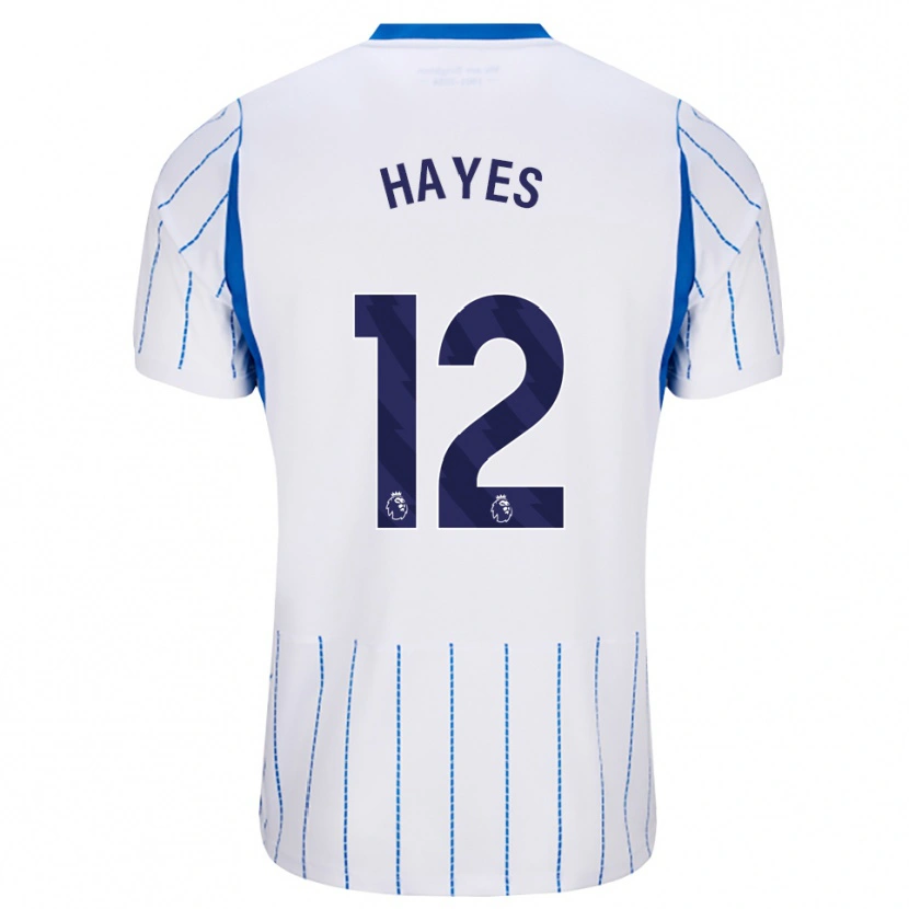 Danxen Mujer Camiseta Caitlin Hayes #12 Azuldodger Blanco 2ª Equipación 2026/27 La Camisa