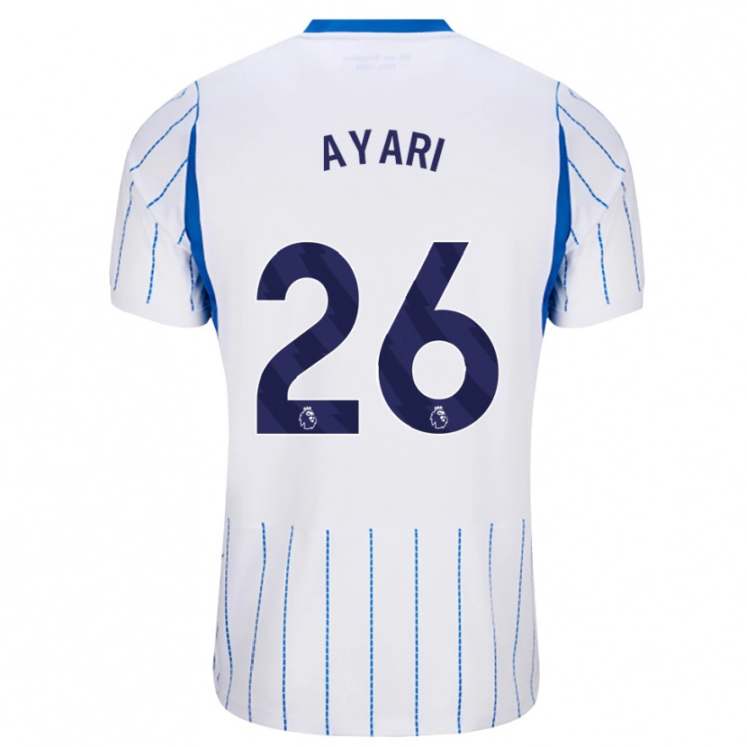Danxen Mujer Camiseta Yasin Ayari #26 Azuldodger Blanco 2ª Equipación 2026/27 La Camisa