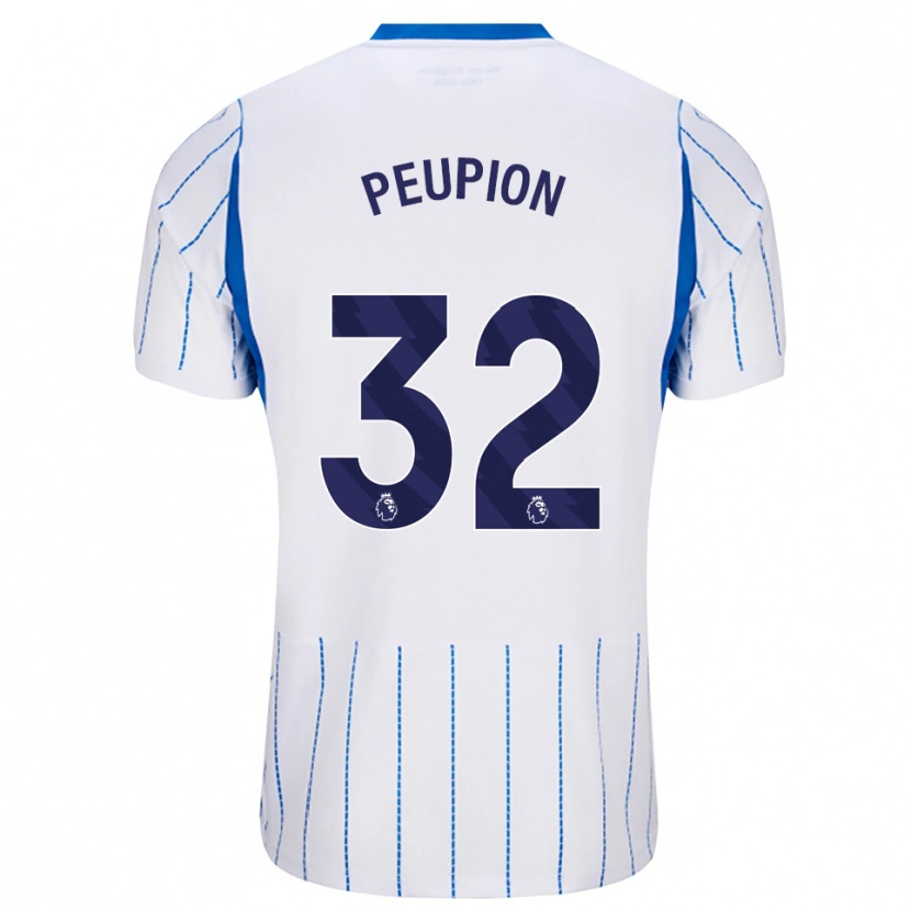 Danxen Mujer Camiseta Cameron Peupion #32 Azuldodger Blanco 2ª Equipación 2026/27 La Camisa
