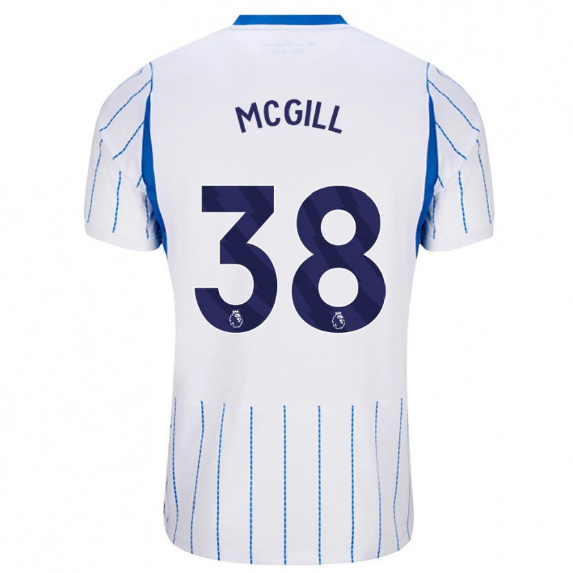 Danxen Mujer Camiseta Tom Mcgill #38 Azuldodger Blanco 2ª Equipación 2026/27 La Camisa