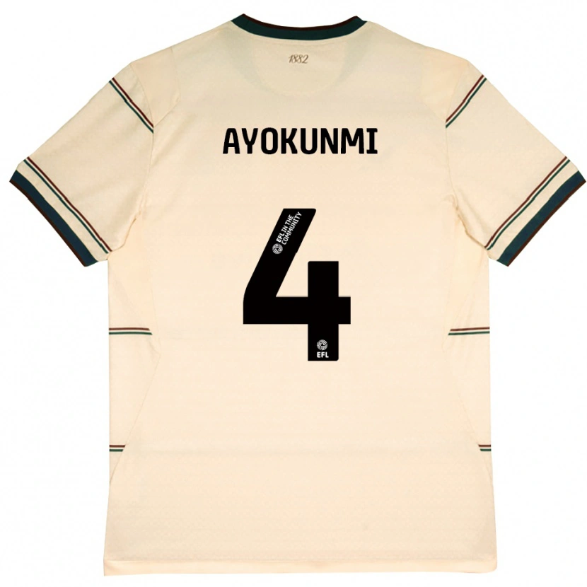 Danxen Mujer Camiseta Darren Ayokunmi #4 Beige Borgoña 2ª Equipación 2026/27 La Camisa