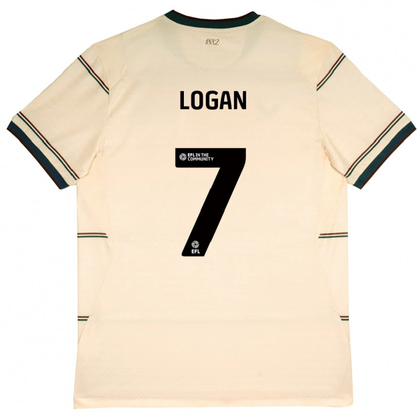 Danxen Mujer Camiseta Heidi Logan #7 Beige Borgoña 2ª Equipación 2026/27 La Camisa