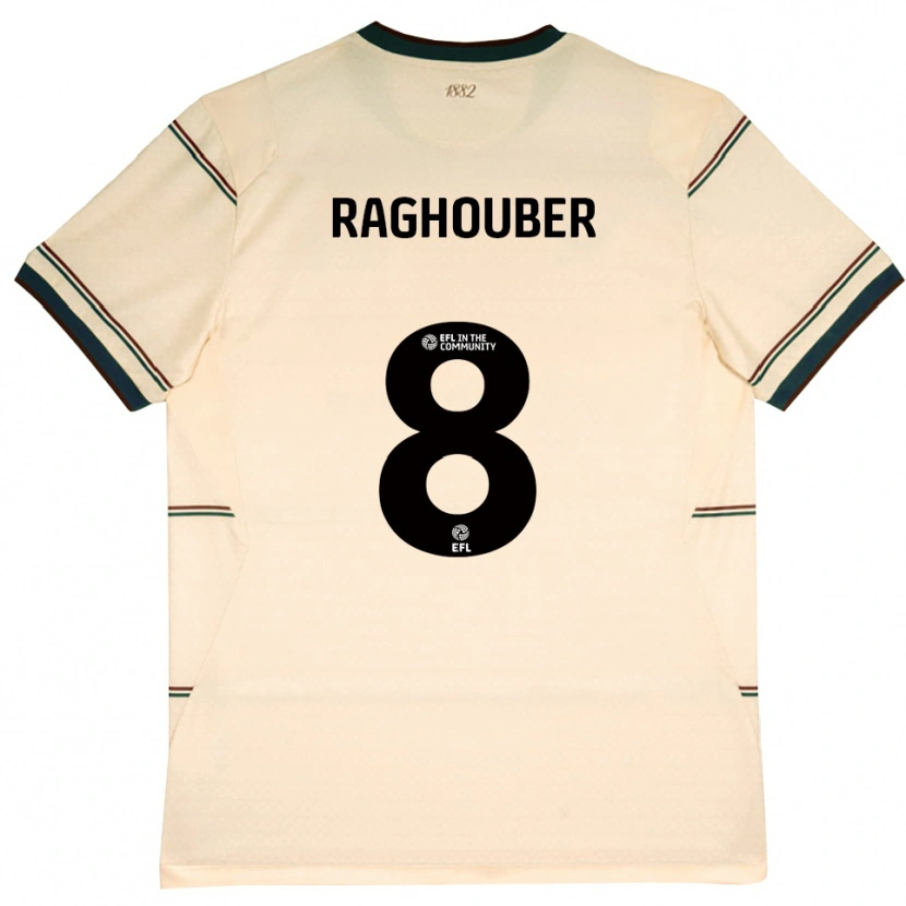 Danxen Mujer Camiseta Ugo Raghouber #8 Beige Borgoña 2ª Equipación 2026/27 La Camisa