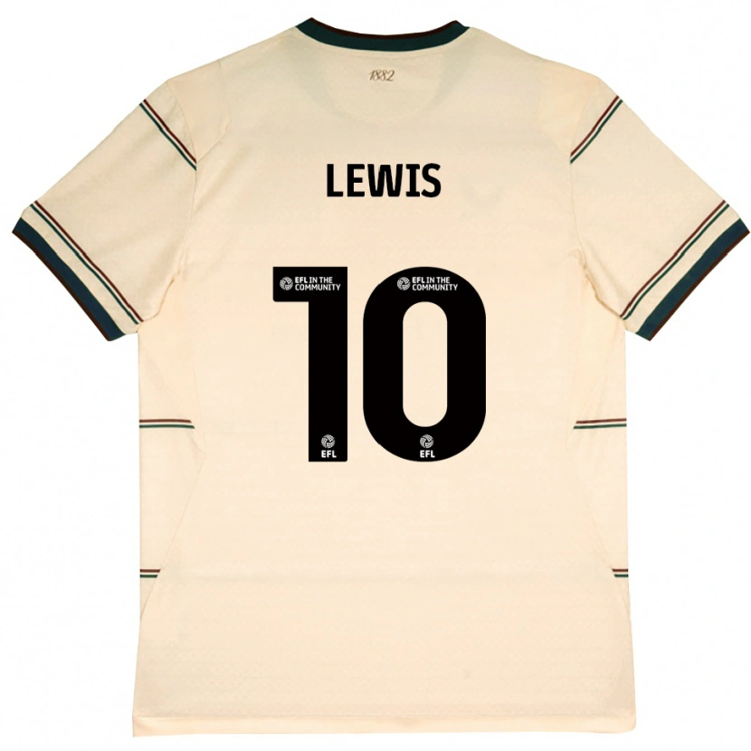 Danxen Mujer Camiseta James Lewis #10 Beige Borgoña 2ª Equipación 2026/27 La Camisa