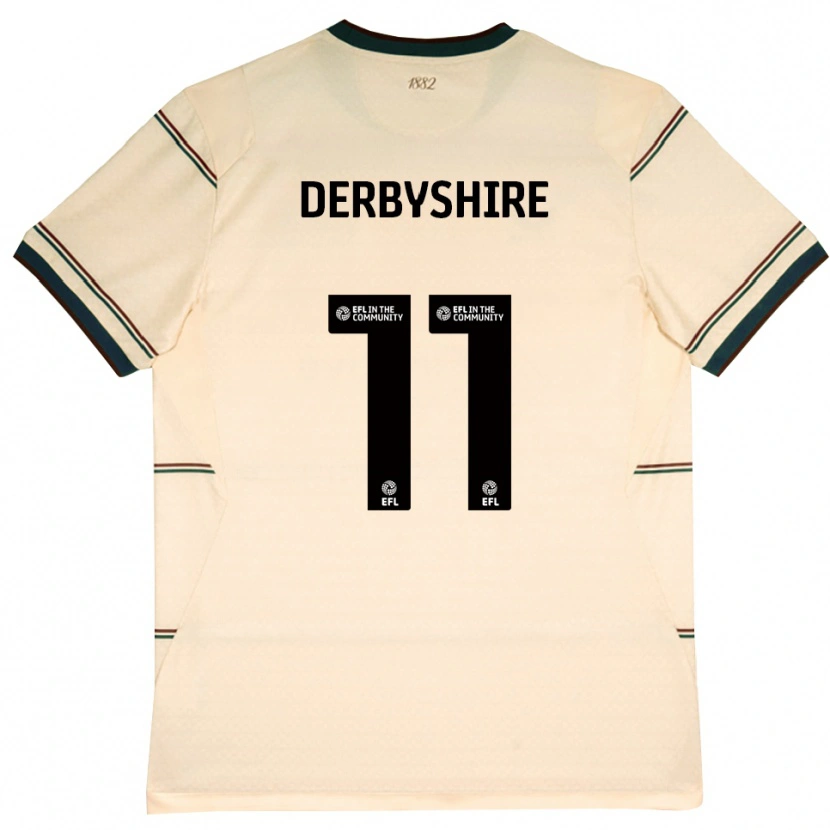 Danxen Mujer Camiseta Braidin Derbyshire #11 Beige Borgoña 2ª Equipación 2026/27 La Camisa
