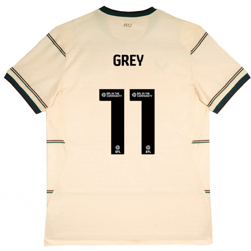 Danxen Mujer Camiseta Anna Grey #11 Beige Borgoña 2ª Equipación 2026/27 La Camisa