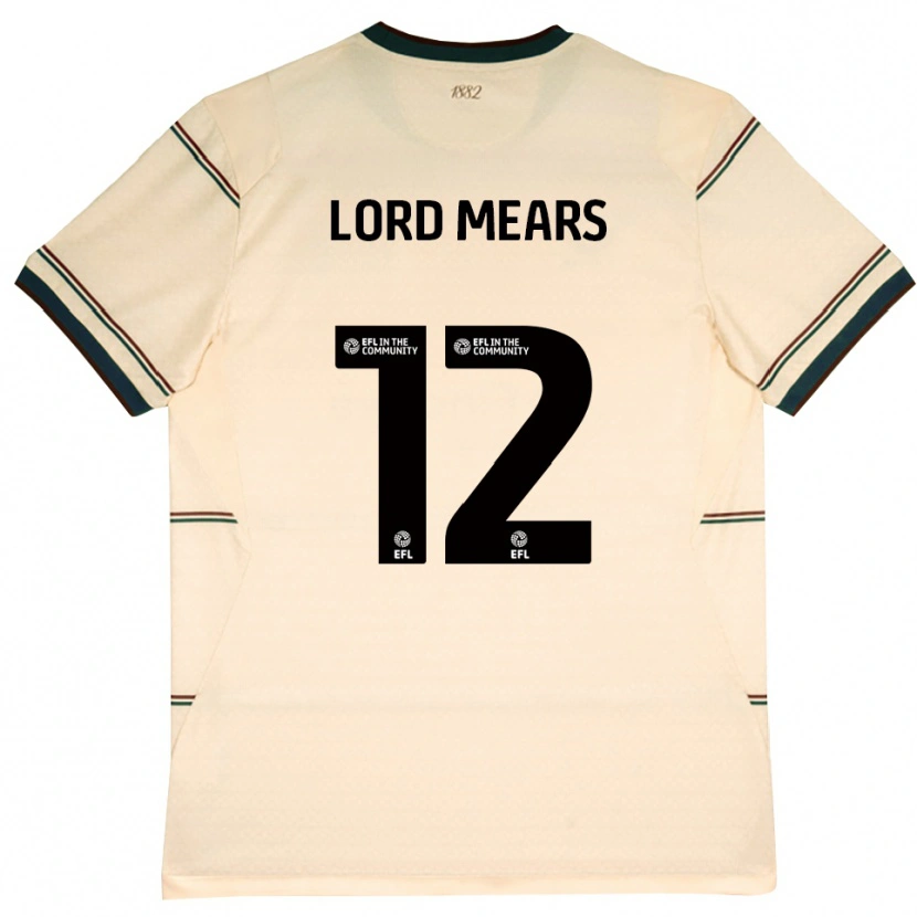 Danxen Mujer Camiseta Rhema Lord-Mears #12 Beige Borgoña 2ª Equipación 2026/27 La Camisa