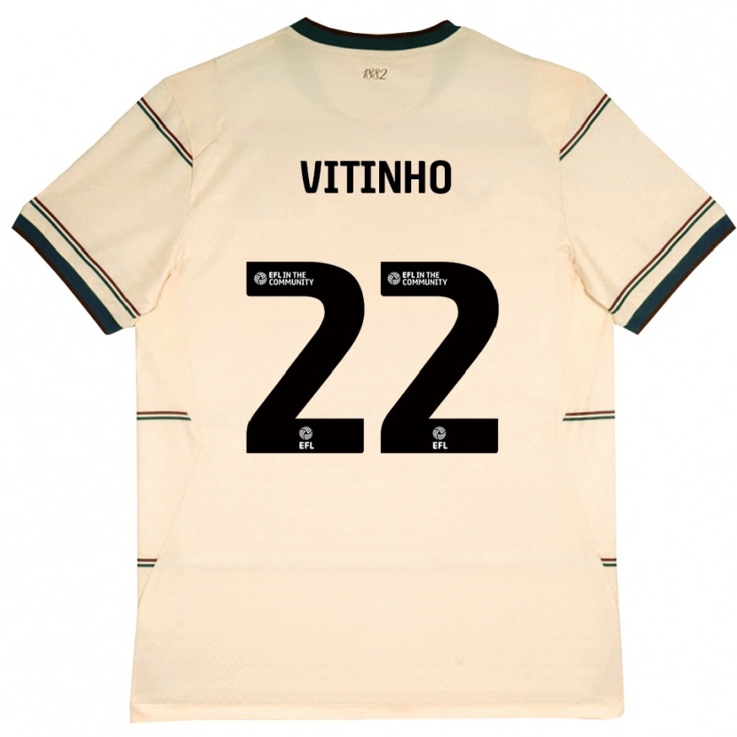 Danxen Mujer Camiseta Vitinho #22 Beige Borgoña 2ª Equipación 2026/27 La Camisa