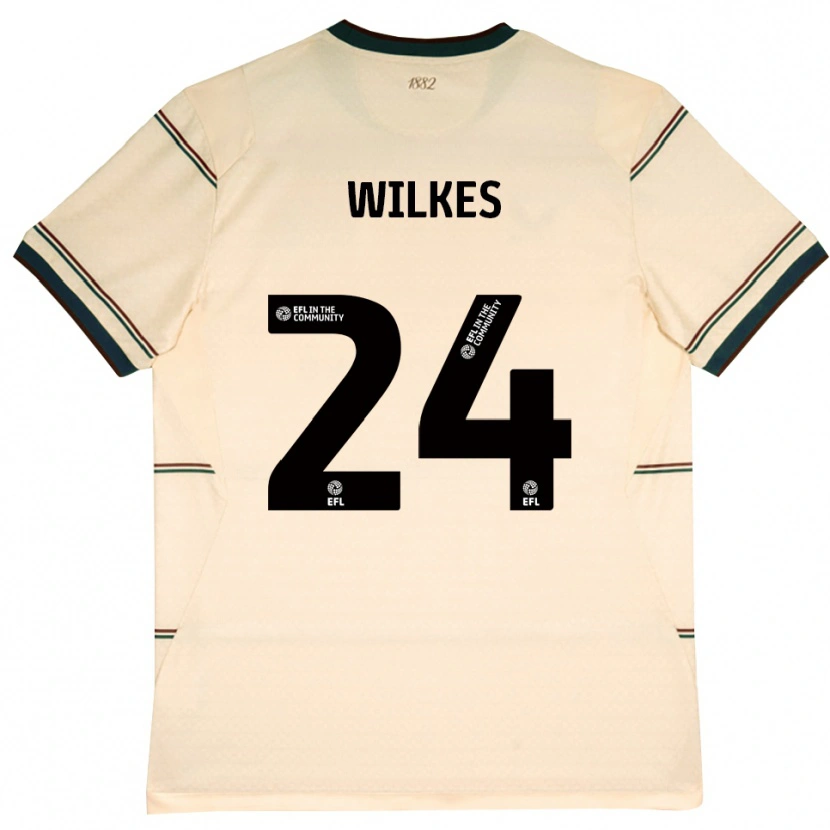 Danxen Mujer Camiseta Tilly Wilkes #24 Beige Borgoña 2ª Equipación 2026/27 La Camisa