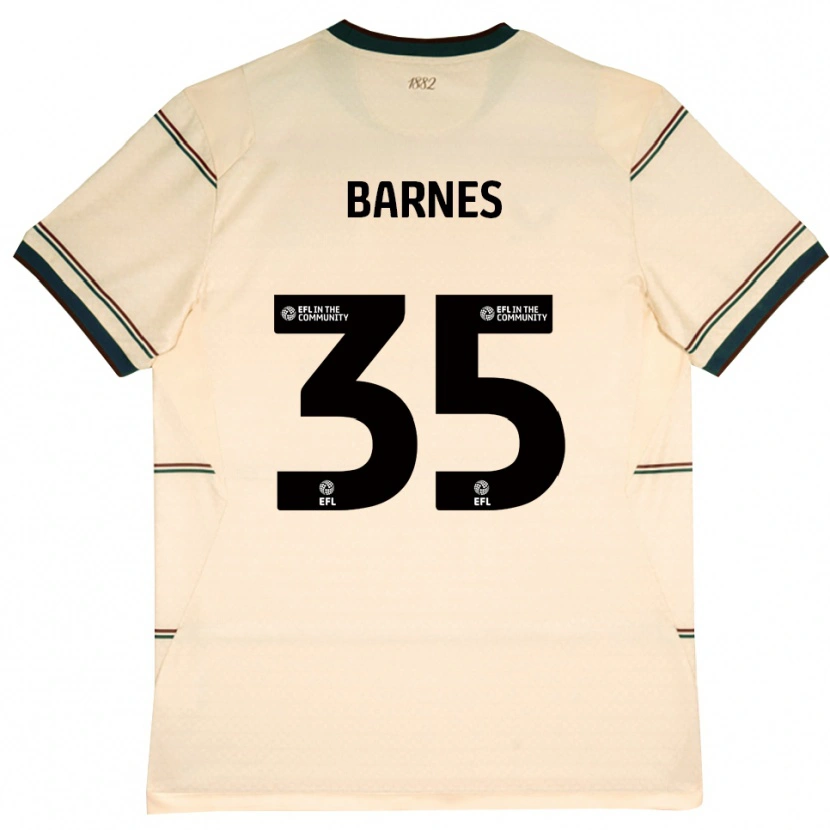 Danxen Mujer Camiseta Ashley Barnes #35 Beige Borgoña 2ª Equipación 2026/27 La Camisa