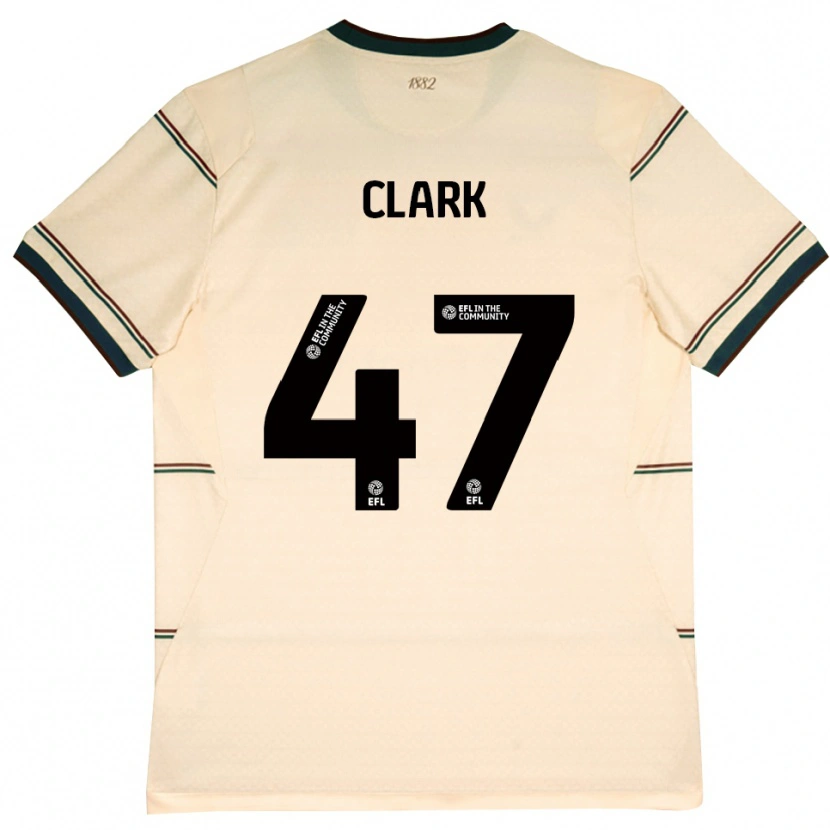 Danxen Mujer Camiseta Ellis Clark #47 Beige Borgoña 2ª Equipación 2026/27 La Camisa