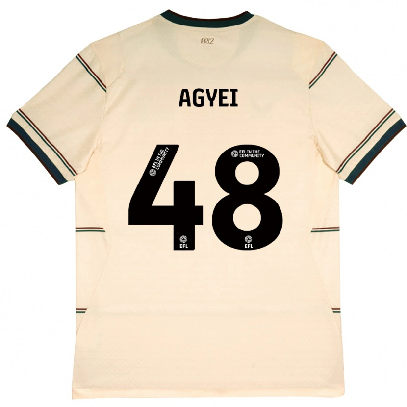 Danxen Mujer Camiseta Enock Agyei #48 Beige Borgoña 2ª Equipación 2026/27 La Camisa