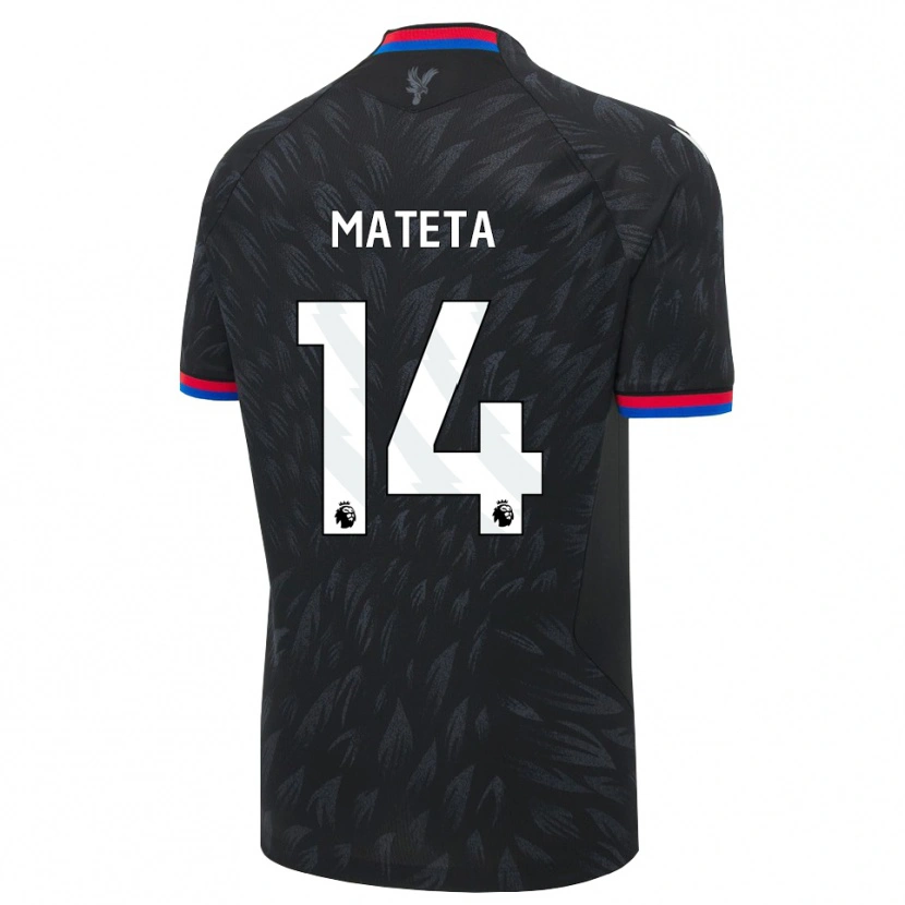 Danxen Mujer Camiseta Jean-Philippe Mateta #14 Negro Azul Rojo 2ª Equipación 2026/27 La Camisa