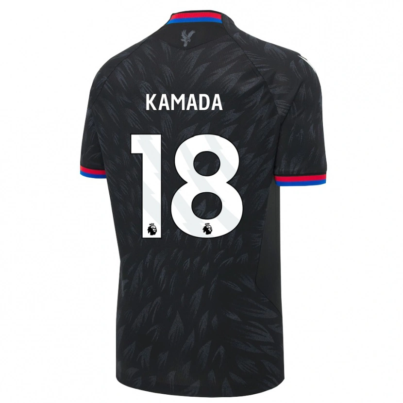Danxen Mujer Camiseta Daichi Kamada #18 Negro Azul Rojo 2ª Equipación 2026/27 La Camisa