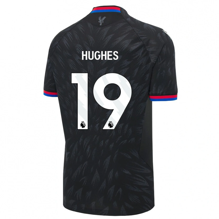 Danxen Mujer Camiseta Will Hughes #19 Negro Azul Rojo 2ª Equipación 2026/27 La Camisa