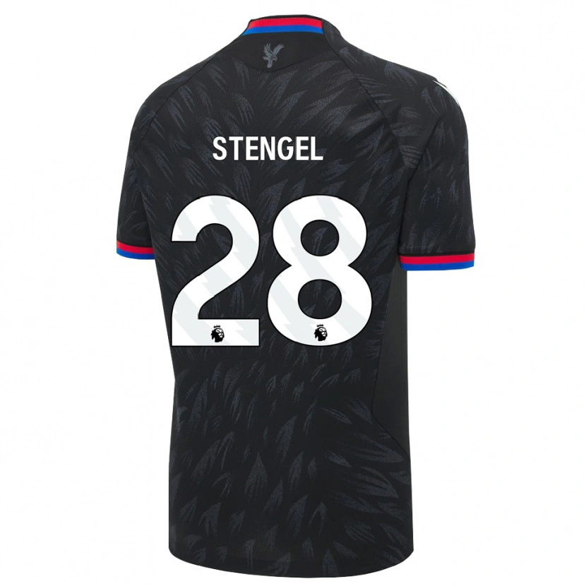 Danxen Mujer Camiseta Katie Stengel #28 Negro Azul Rojo 2ª Equipación 2026/27 La Camisa