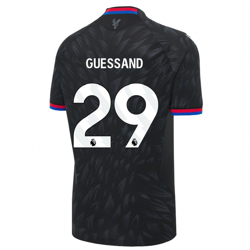 Danxen Mujer Camiseta Evann Guessand #29 Negro Azul Rojo 2ª Equipación 2026/27 La Camisa