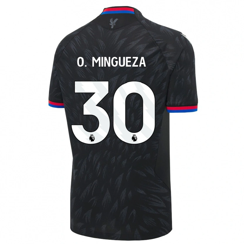 Danxen Mujer Camiseta Óscar Mingueza #30 Negro Azul Rojo 2ª Equipación 2026/27 La Camisa