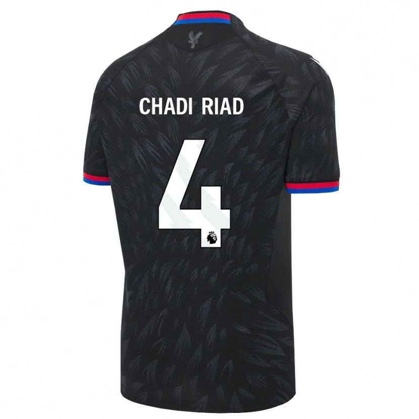 Danxen Mujer Camiseta Chadi Riad #4 Negro Azul Rojo 2ª Equipación 2026/27 La Camisa