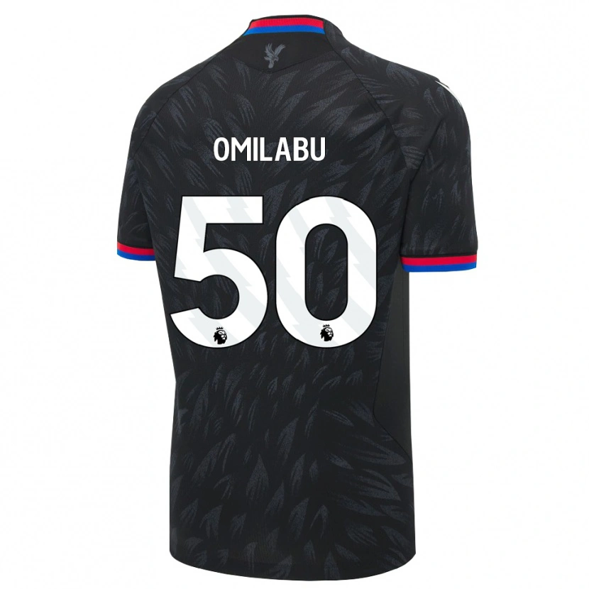 Danxen Mujer Camiseta David Omilabu #50 Negro Azul Rojo 2ª Equipación 2026/27 La Camisa