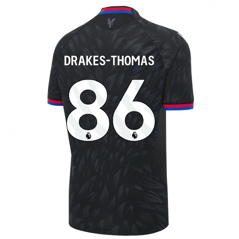 Danxen Mujer Camiseta Joél Drakes-Thomas #86 Negro Azul Rojo 2ª Equipación 2026/27 La Camisa