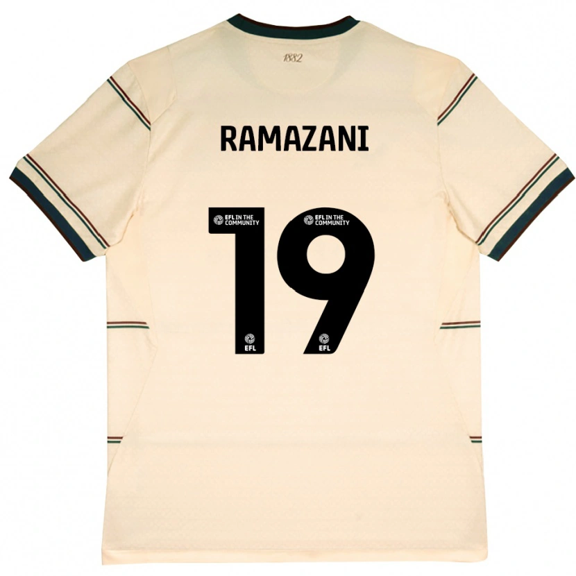 Danxen Mujer Camiseta Largie Ramazani #19 Beige Borgoña 2ª Equipación 2026/27 La Camisa