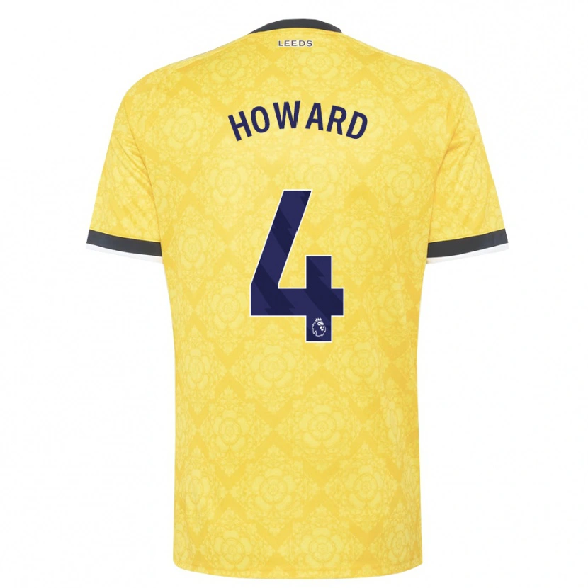 Danxen Mujer Camiseta Jacob Howard #4 Amarillo Blanco Negro 2ª Equipación 2026/27 La Camisa