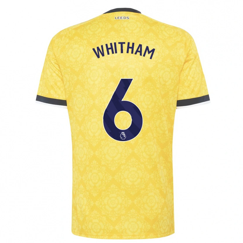 Danxen Mujer Camiseta Danielle Whitham #6 Amarillo Blanco Negro 2ª Equipación 2026/27 La Camisa