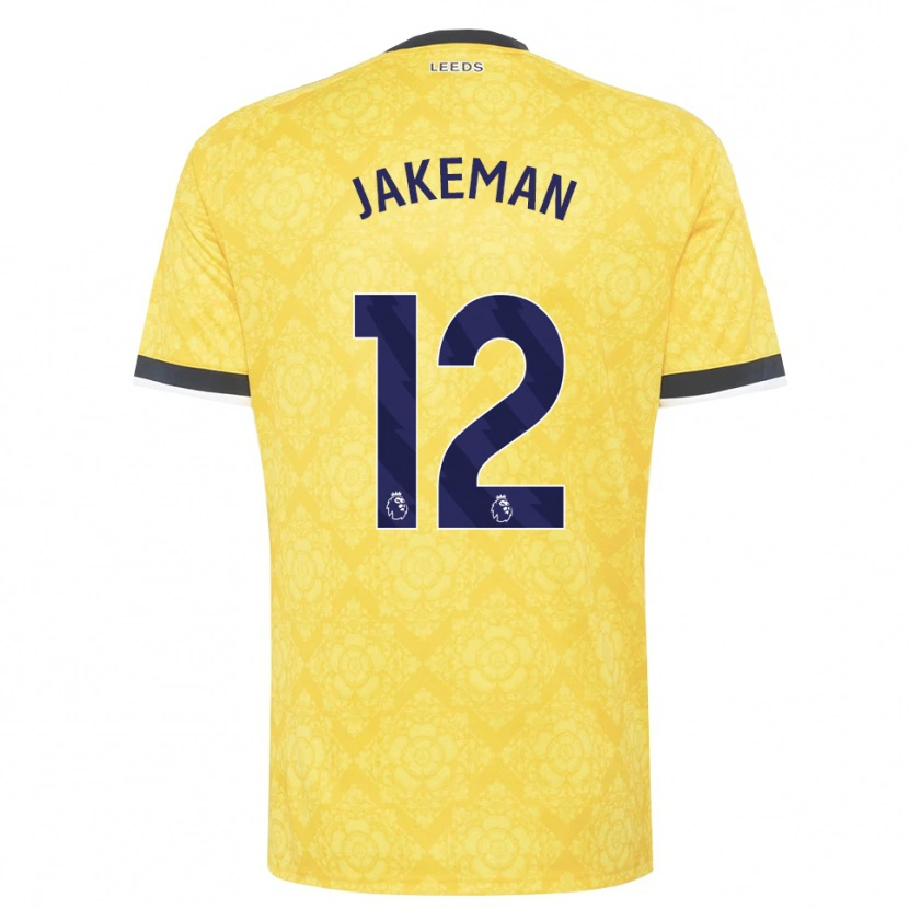 Danxen Mujer Camiseta Harriet Jakeman #12 Amarillo Blanco Negro 2ª Equipación 2026/27 La Camisa